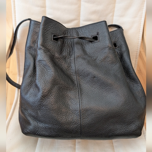 Kate Spade Black Leather Bucket Bag - Picture 2 of 9